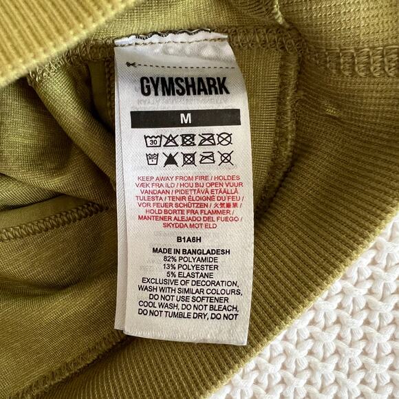 Gymshark Green Camo Adapt Seamless Sports Bra Size M - Picture 6 of 7